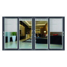 Portes à persiennes sur mesure / portes en verre coulissantes en alliage d&#39;aluminium Portes à persiennes sur mesure / portes en verre coulissantes en alliage d&#39;aluminium